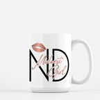 North Dakota Mug, Midwest Girl ND, 15oz Ceramic