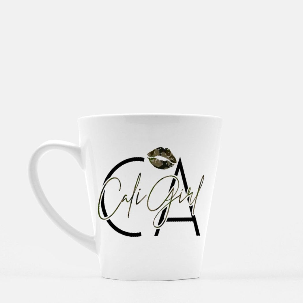 Cali Girl Camo Print Lipstick Mug Latte 12 oz. Custom Made Hometown CA California