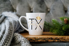 Texas Girl Gold Lipstick Mug Latte 12 oz. Custom Made Hometown TX Draft