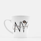 Queens Girl Mug, NYC Leopard Lipstick Ceramic Mug