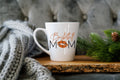 Basketball Mom Latte Mug, Modern Ceramic Fan Cup, 12 oz.