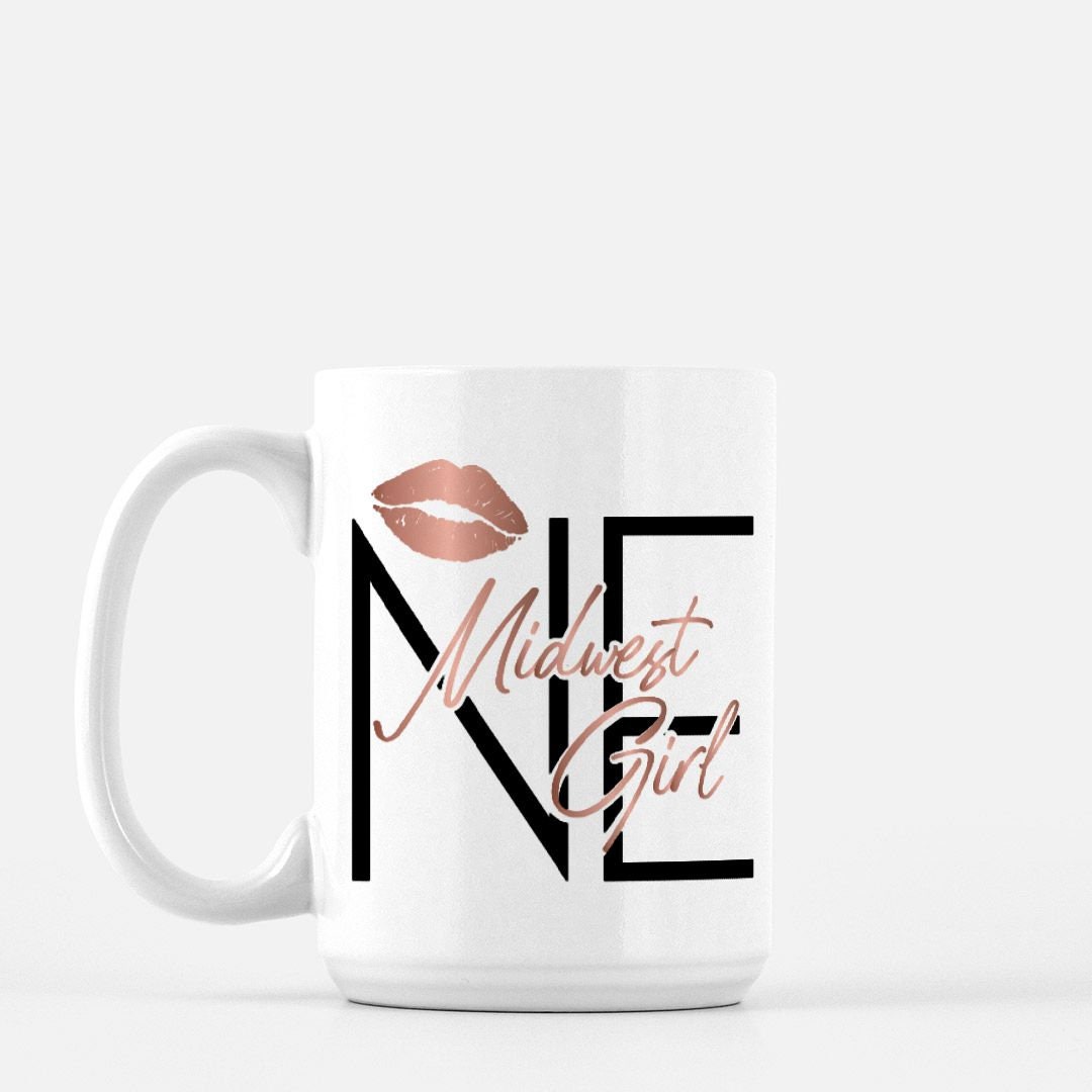 Midwest Girl NE Nebraska 15oz Mug