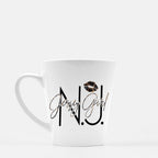 Jersey Girl Leopard Print Lipstick Mug Latte 12 oz. Custom Made Hometown NJ