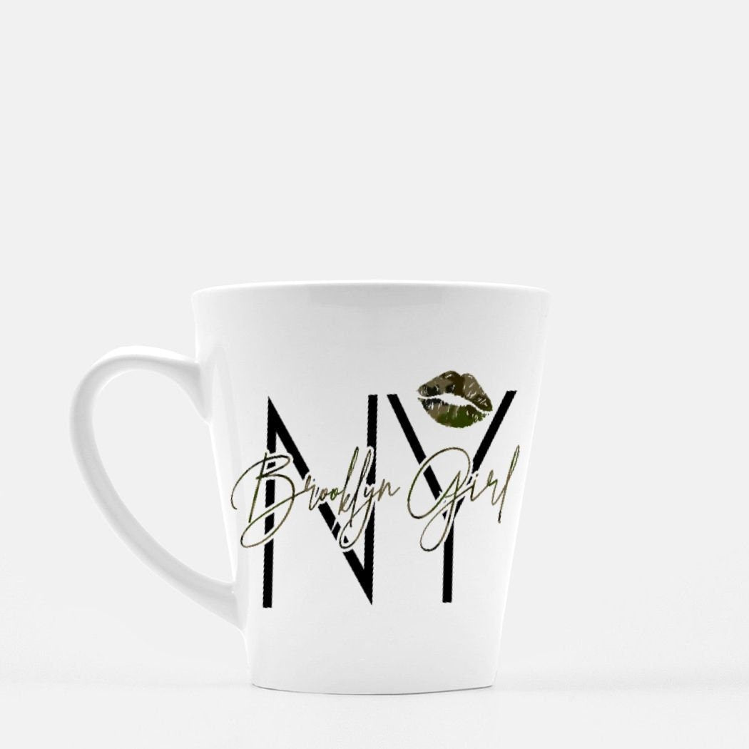 Brooklyn Girl Mug, NYC Camo Lipstick, New York Gift