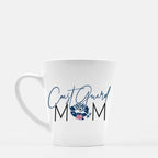 Coast Guard Mom Latte Mug, Military Gift, 12 oz