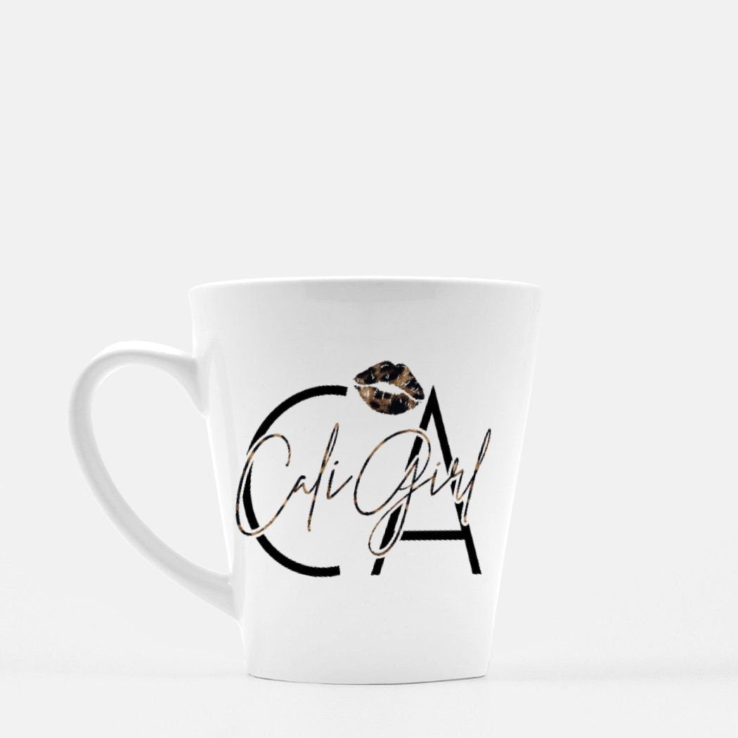 Cali Girl Leopard Print Mug, California Hometown Pride