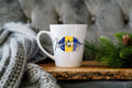 Island Gyal Mug Latte 12 oz. - Coffee Barbados Bajan West Indian Lips Flag Lipstick