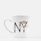 Long Island Girl Ceramic Mug, New York, Lipstick Rose Gold