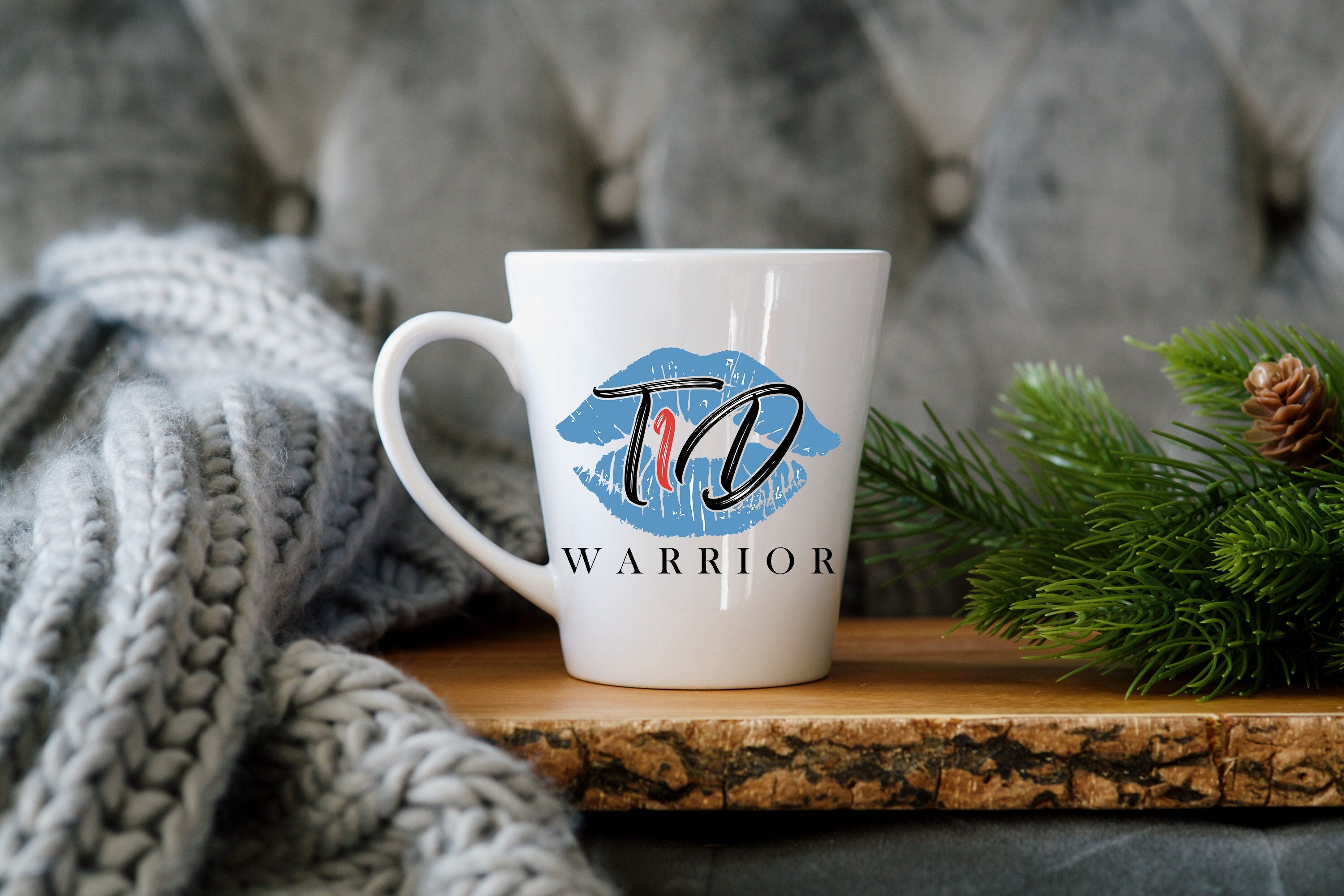 T1D Warrior Ceramic Mug, Type 1 Diabetes Gift