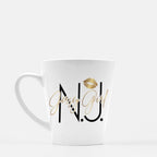 Jersey Girl Gold Lipstick Mug Latte 12 oz. Custom Made Hometown NJ