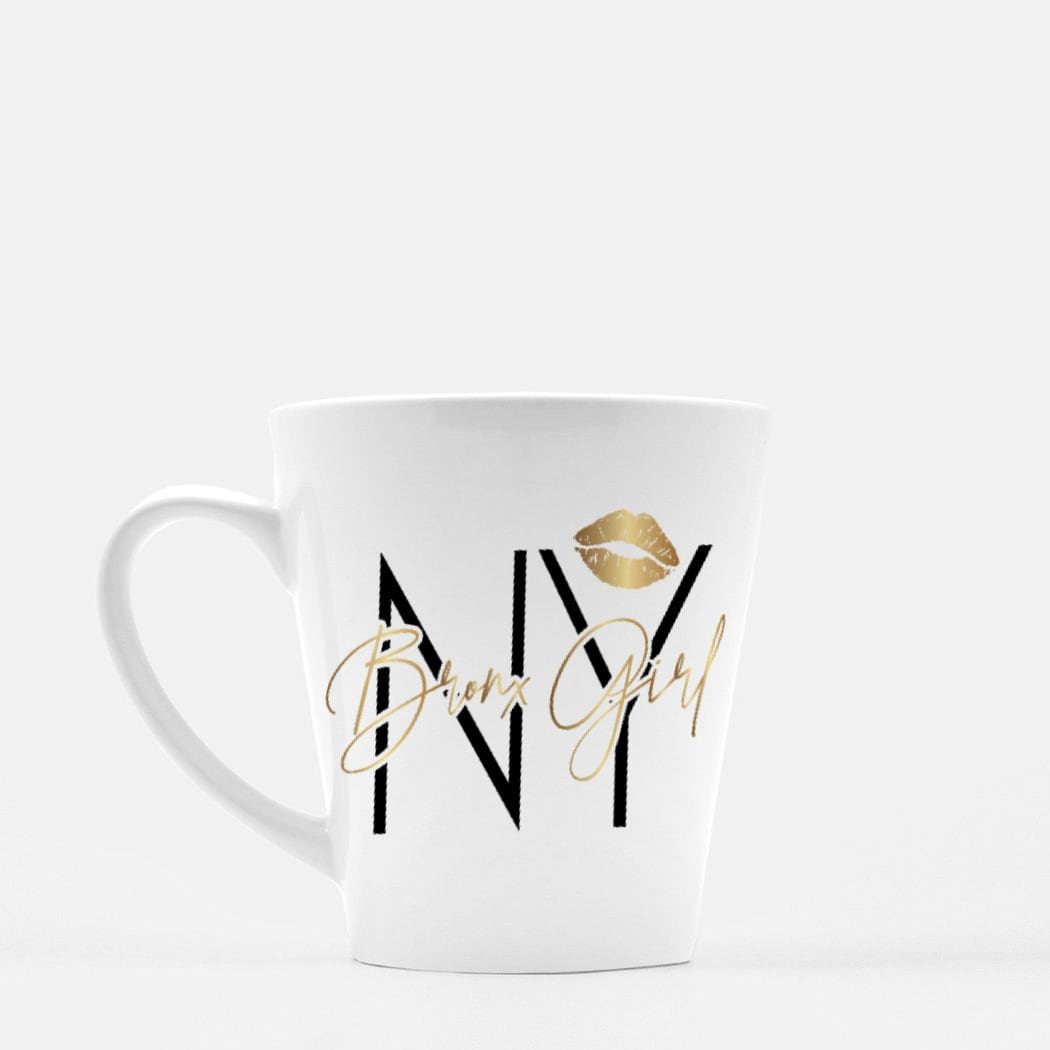 Bronx Native Mug, NYC Lipstick Gold, New York City Gift
