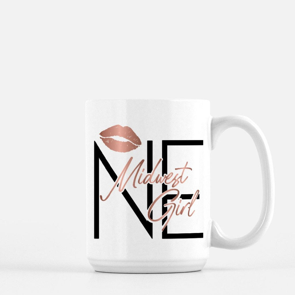 Midwest Girl NE Nebraska 15oz Mug