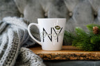 Bronx Girl Mug, NYC Native, Camo Lipstick, 12oz Ceramic