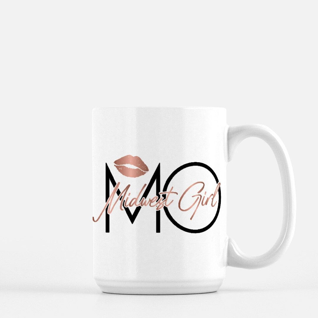 Missouri Girl Mug, Midwest Pride, 15oz Ceramic