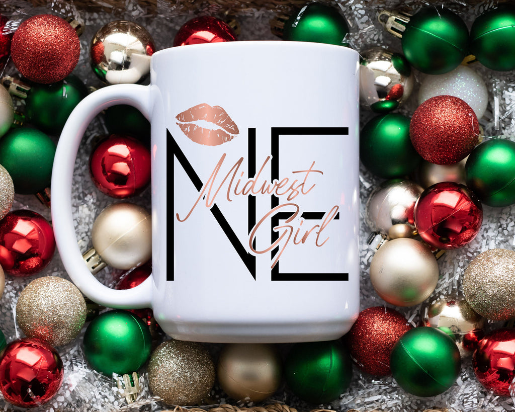 Midwest Girl NE Nebraska 15oz Mug