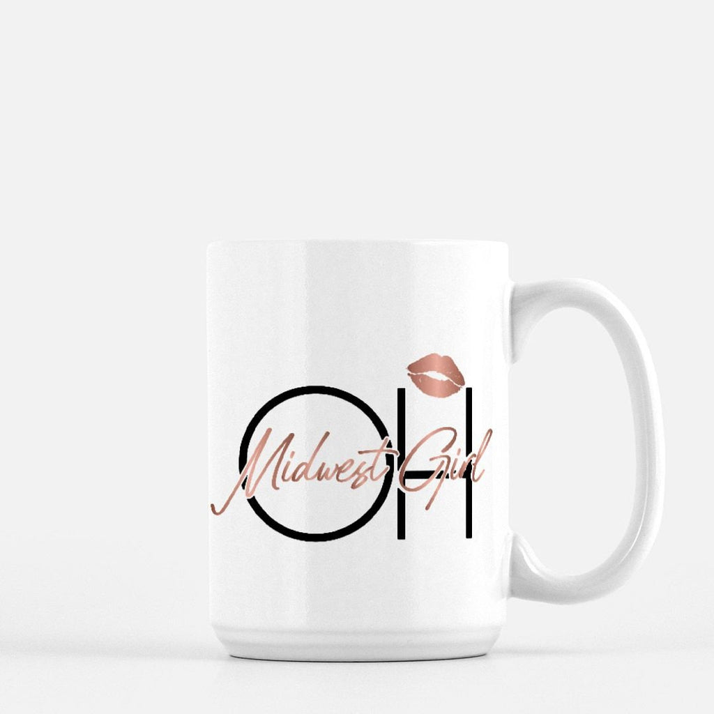 Midwest Girl Ohio Mug, 15oz Ceramic Mug