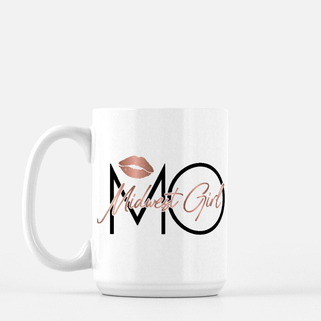Missouri Girl Mug, Midwest Pride, 15oz Ceramic