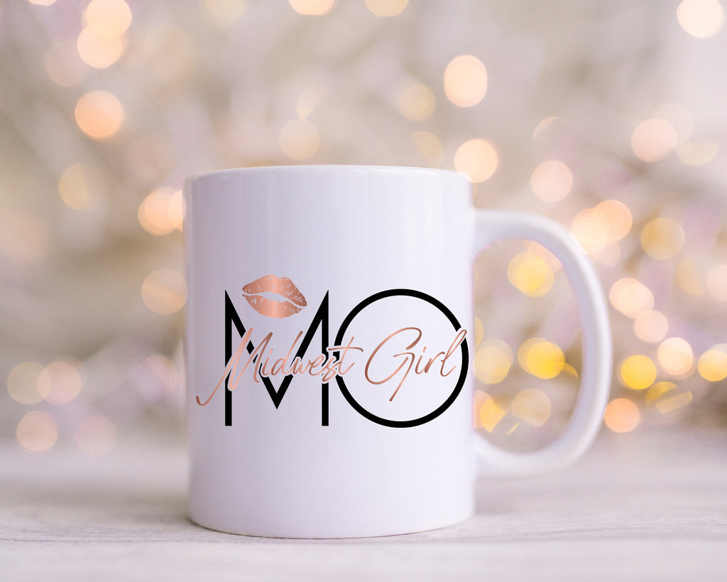 Missouri Girl Mug, Midwest Pride, 15oz Ceramic