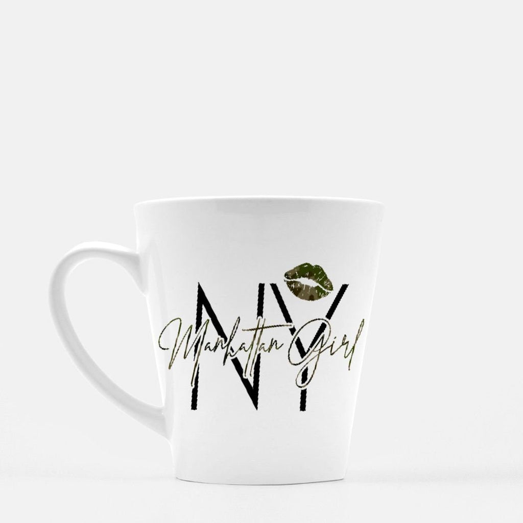 New York NY NYC Manhattan Girl Camo Camouflage Mug Latte 12 oz.
