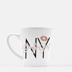 Brooklyn Native Mug, Rose Gold Lipstick New York City, 12oz Ceramic