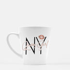 Queens NY Mug, Lipstick Rose Gold, New York City