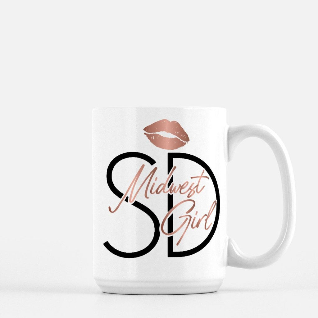 Midwest Girl SD South Dakota Mug, 15oz