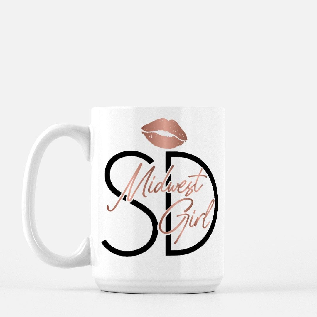 Midwest Girl SD South Dakota Mug, 15oz
